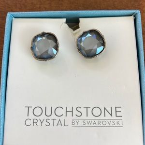 Touchstone Dark Gray Fortune Earrings